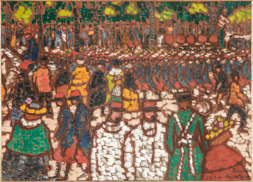 Jozsef Rippl-Ronai - Soldats français en marche