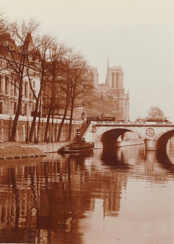Charles Augustin Lhermitte - Paris - La Seine au pont Saint-Michel