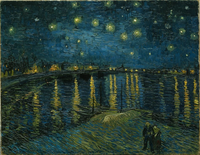 Vincent Van Gogh - La Nuit étoilée}