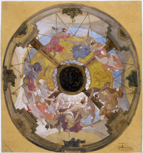 Jean-Paul Laurens - Projet pour le plafond du théâtre de l'Odéon