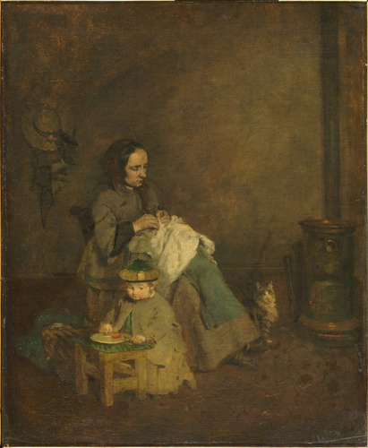Théodule Ribot - La Ravaudeuse