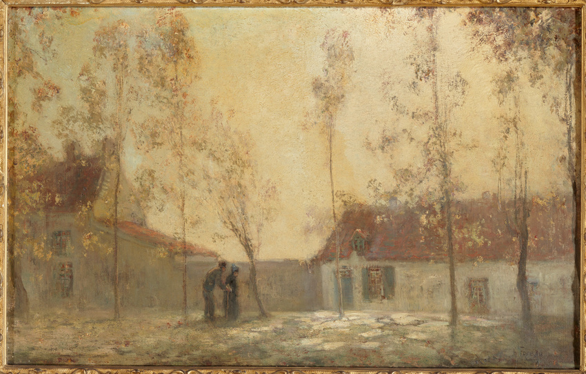 Henri Foreau - Le Soir, paysage d'automne
