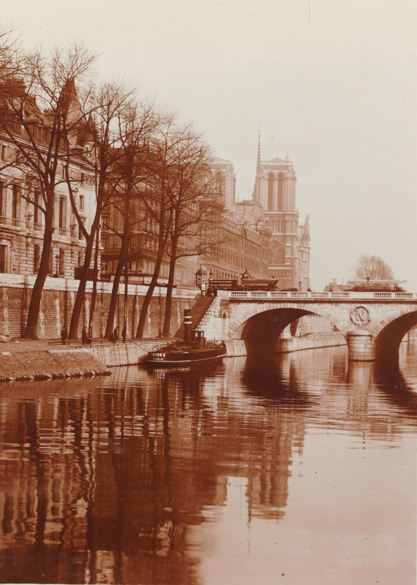 Charles Augustin Lhermitte - Paris - La Seine au pont Saint-Michel