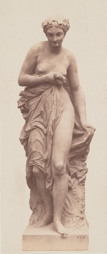 Édouard Baldus - "Nymphe", sculpture d'Eugène Farochon, décor du palais du Louvr...