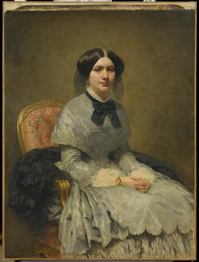 Portrait de madame William Priestley, née Adèle Chaplin - Charles Chaplin
