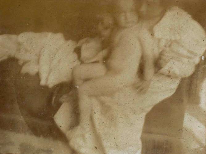 Maurice Denis - Noële, nue, sur les genoux de sa mère en déshabillé, Saint-Germa...