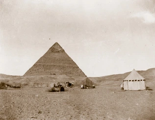 John Beasley Greene - Campement près de la pyramide de Chephren