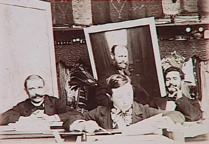 Anonyme - Atelier du grand maître Mucha, 1896/1906, mon père Jules Bocquin