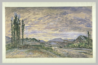 Johan Barthold Jongkind - Le pont de Lesdiguières près de Grenoble