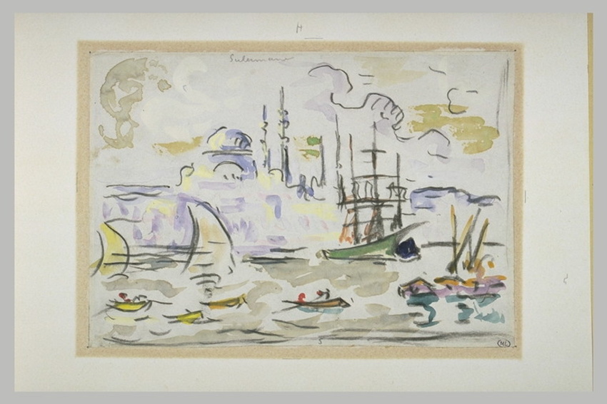 Paul Signac - La mosquée de Soliman à Constantinople