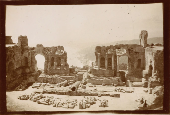 Auguste Delaherche - Taormine - ruines