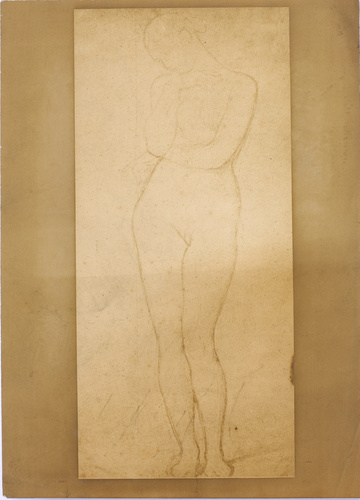 Anonyme - "Etude pour la figure de Stratonice", dessin d'Edgar Degas