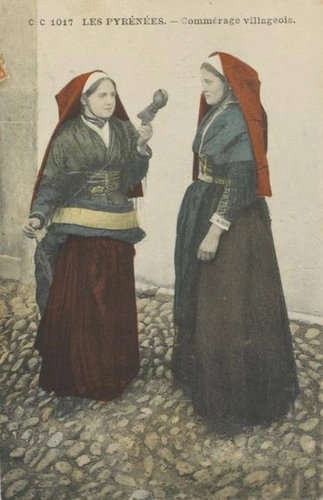 Les Pyrénées. Commérage villageois - C. C.