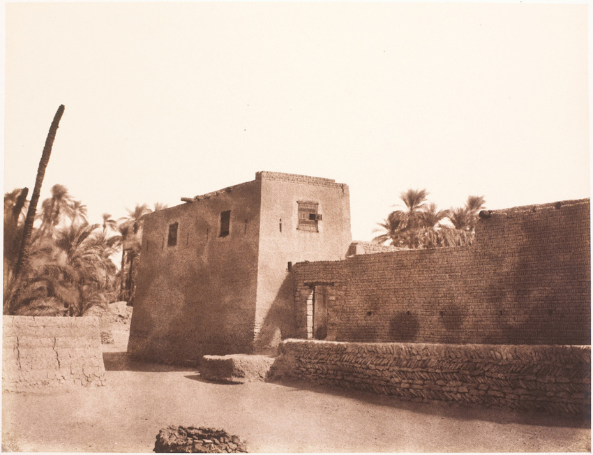 Félix Teynard - Deîr - Carrefour et habitation particulière