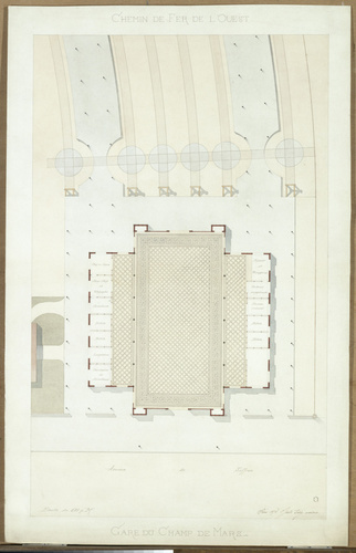 Juste Lisch - Gare du Champ-de-Mars de l'Exposition universelle de 1878, plan