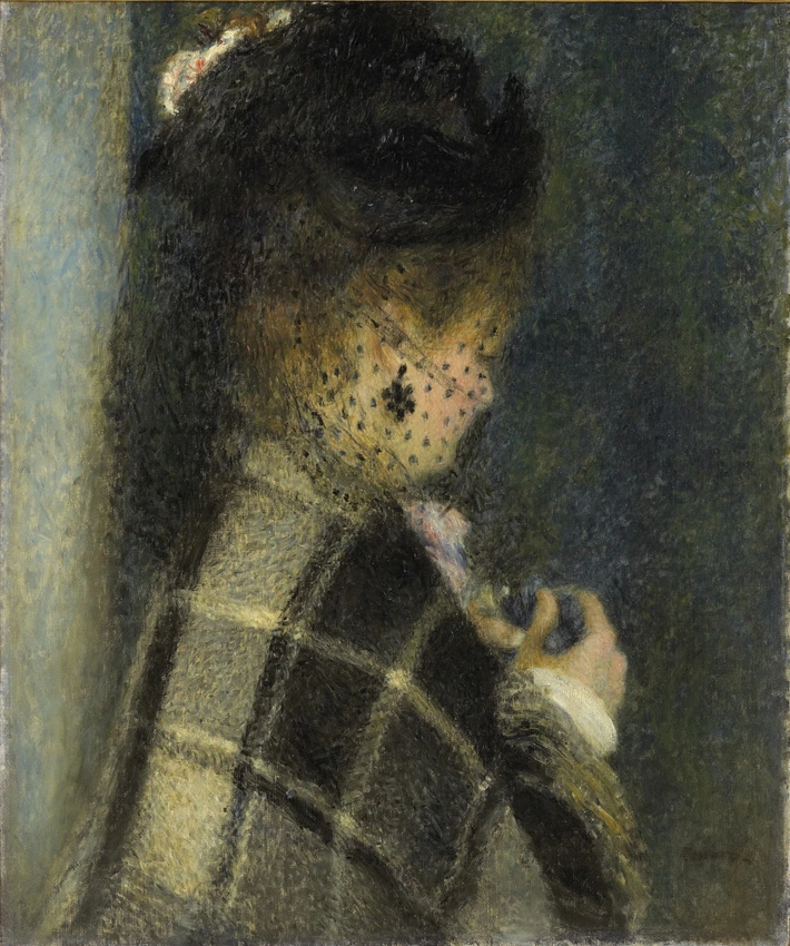 Jeune femme à la voilette - Auguste Renoir