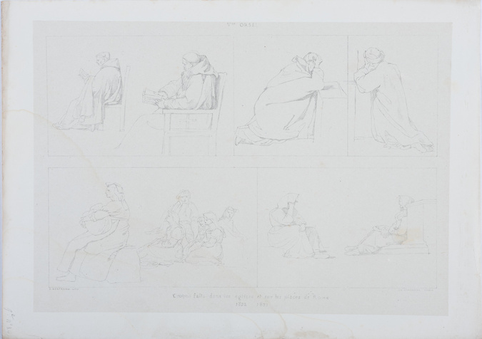 Victor - Croquis faits dans les églises et sur les places de Rome