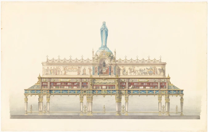 Emile Reiber - Bibliothèque monumentale pour le Vatican