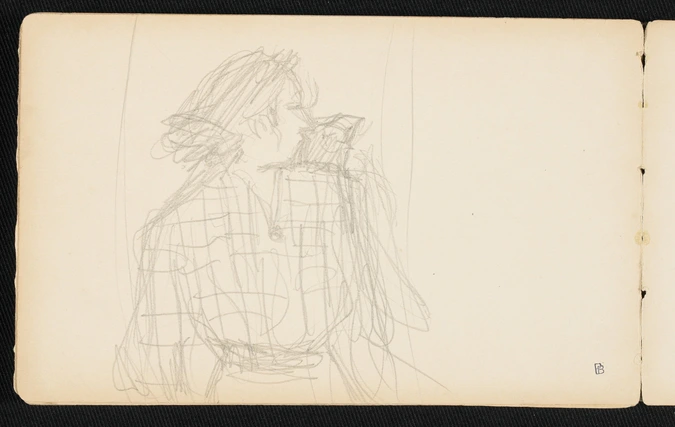 Pierre Bonnard - Figure de femme à mi-corps regardant vers la droite