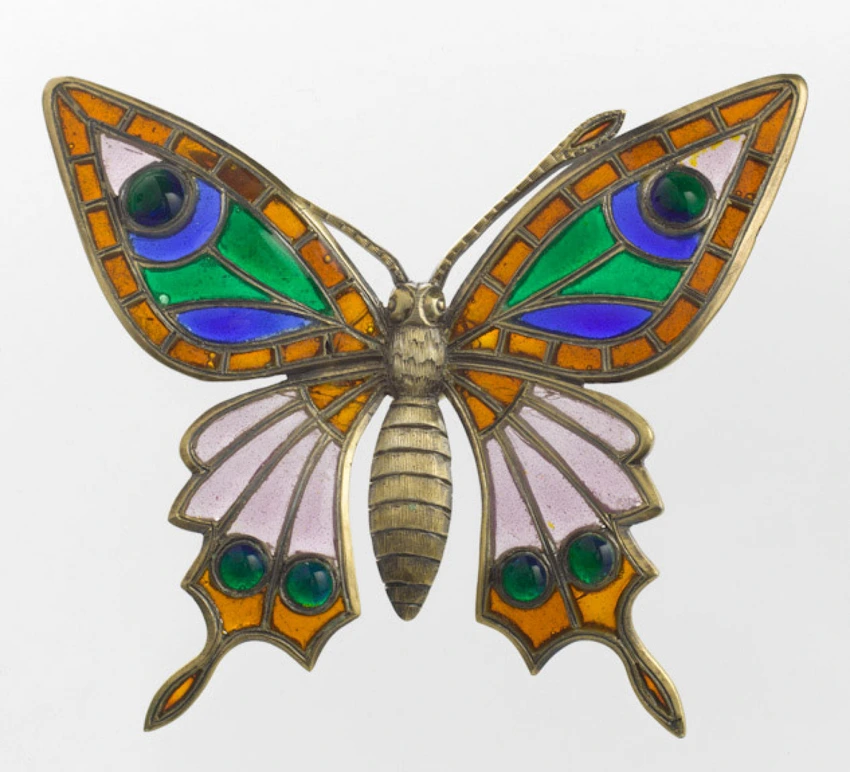 Elément d'épingle ou de corsage de forme papillon - Jeanne de Montigny