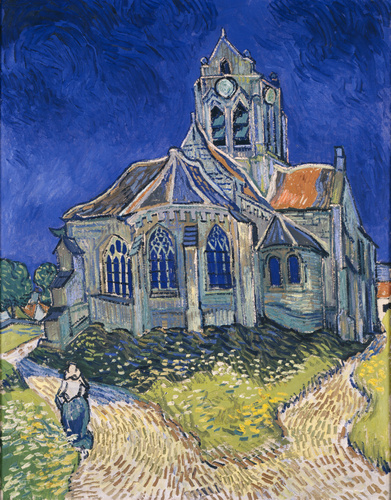 Vincent Van Gogh - L'église d'Auvers-sur-Oise, vue du chevet