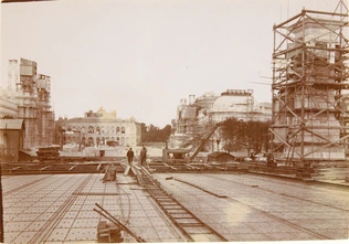 Démolition du Palais de l'Industrie [construit pour l'Exposition universelle de 1855] et construction des Grand et Petit Palais - Henri Lemoine