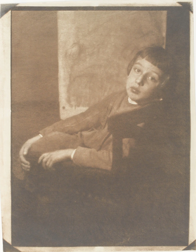 Heinrich Kühn - Portrait de Hans, fils de l'artiste