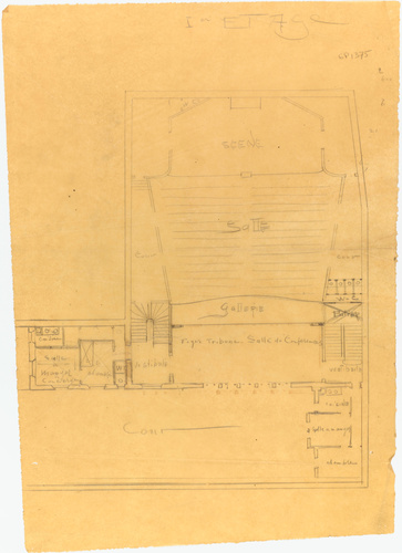 Hector Guimard - Paris 16e, 60 rue Saint-Didier, Salle Humbert de Romans (bâtime...