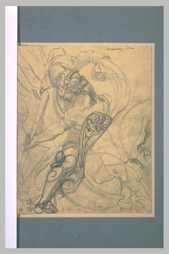 Joseph Blanc - Chevalier en selle (saint Georges ?)