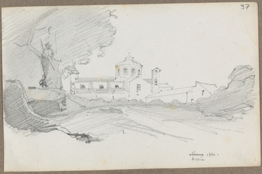 Louis Boitte - Ariccia, vue du village