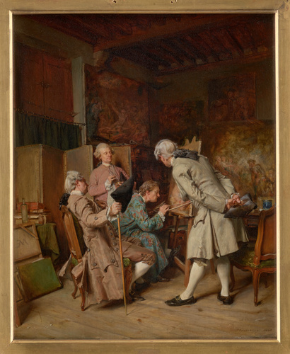 Ernest Meissonier - Les Amateurs de peinture