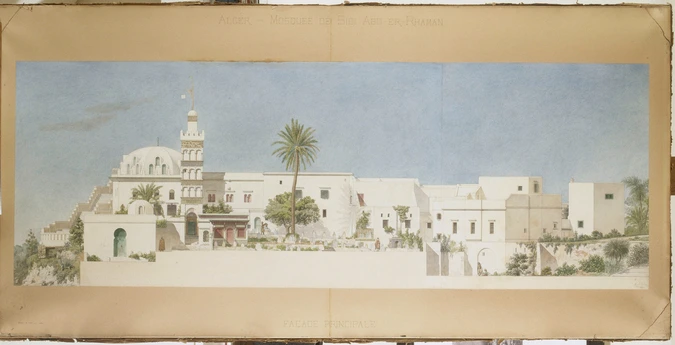 Albert Ballu - Mosquée de Sidi Abd-er-Rahman, façade principale, élévation
