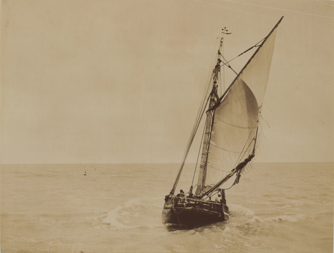 Anonyme - Trouville-sur-Mer, une barque de pêche