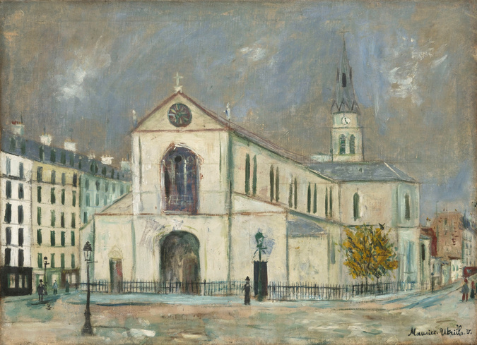 UTRILLO、L'EGLISE SAINTA-MARIE、海外版超希少レゾネ Eglise Saint-Pierre - Maurice Utrillo | Musée de l'Orangerie