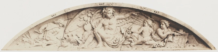 Edouard Baldus - "La Navigation", sculpture d'Alexandre Lequien, décor du palais...