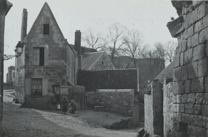 Charles Augustin Lhermitte - France, maisons anciennes d'un village