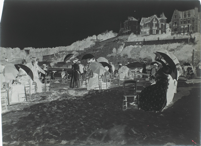 Henri Lemoine - Groupe sur la plage de Biarritz
