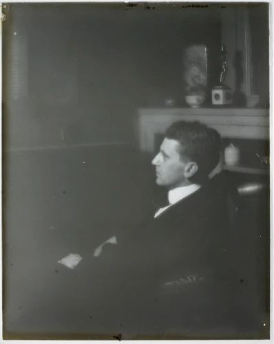 Paul Haviland - Autoportrait, assis, de profil