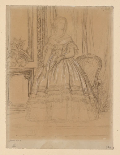 Ernest Hébert - Etude pour le portrait de la princesse Clotilde Napoléon