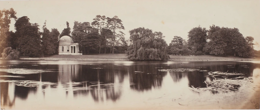 positif, Victor Albert Prout, Garrick's Villa, Hampton, vers 1862