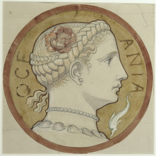 Charles Lameire - Comptoir d'Escompte, frise supérieure de la façade, Océania