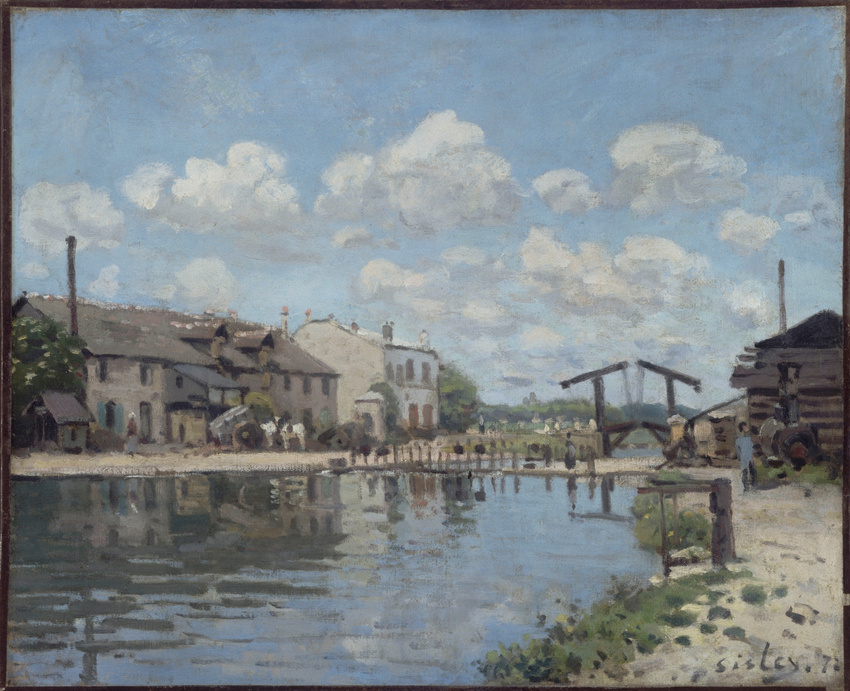 Alfred Sisley - Le Canal Saint Martin