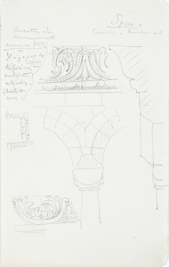 Victor Ruprich-Robert - Spire, corniche, transept sud