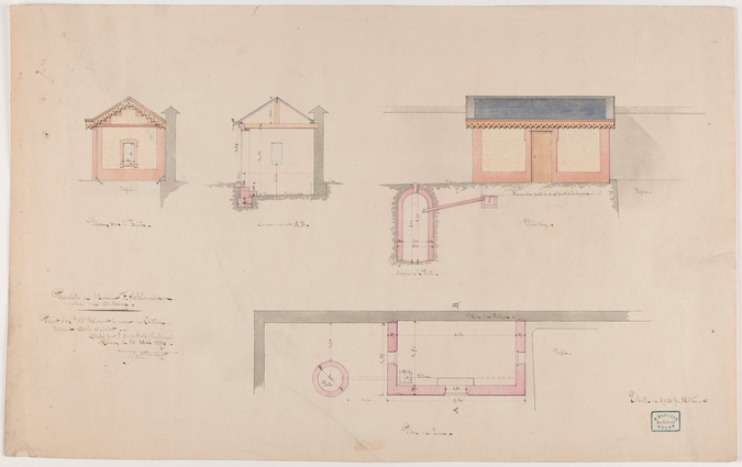 A. Boucher - Projet de laiterie pour la propriété de Monsieur Schlumberger aux A...