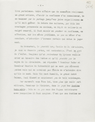 Paul Guillaume - Lettre ouverte à Monsieur le Ministre de l'Education Nationale