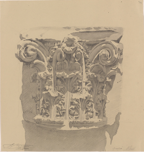 Louis Boitte - Etude de chapiteau composite