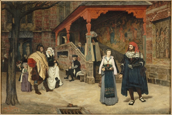 James Tissot - Rencontre de Faust et de Marguerite