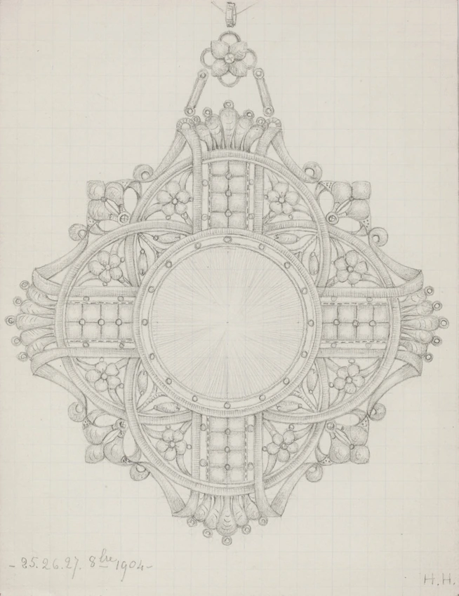 Enguerrand du Suau de la Croix - Médaille à motif floral et végétal