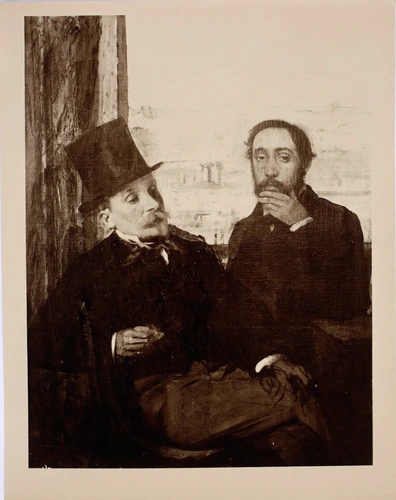 Anonyme - "Degas et Evariste de Valernes", tableau d'Edgar Degas