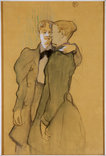 Henri de Toulouse-Lautrec - Deux femmes valsant